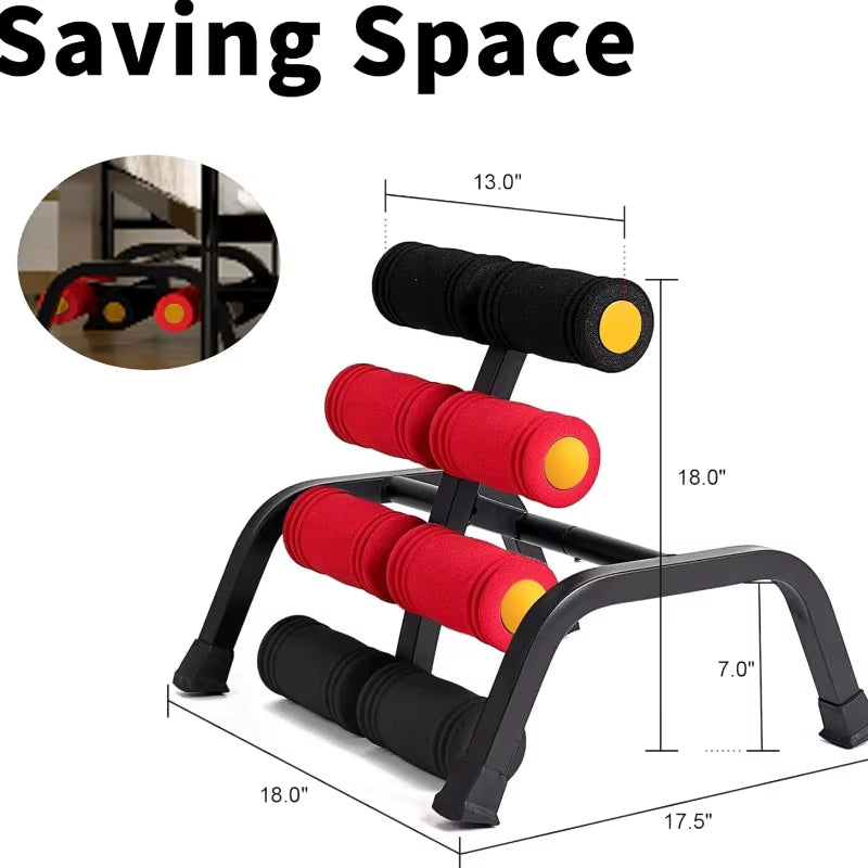 Custom Mini Inversion Table Relieve Back Pain with Massage Roller Foldable Stretcher Ab Machine 400LB Weight Capacity